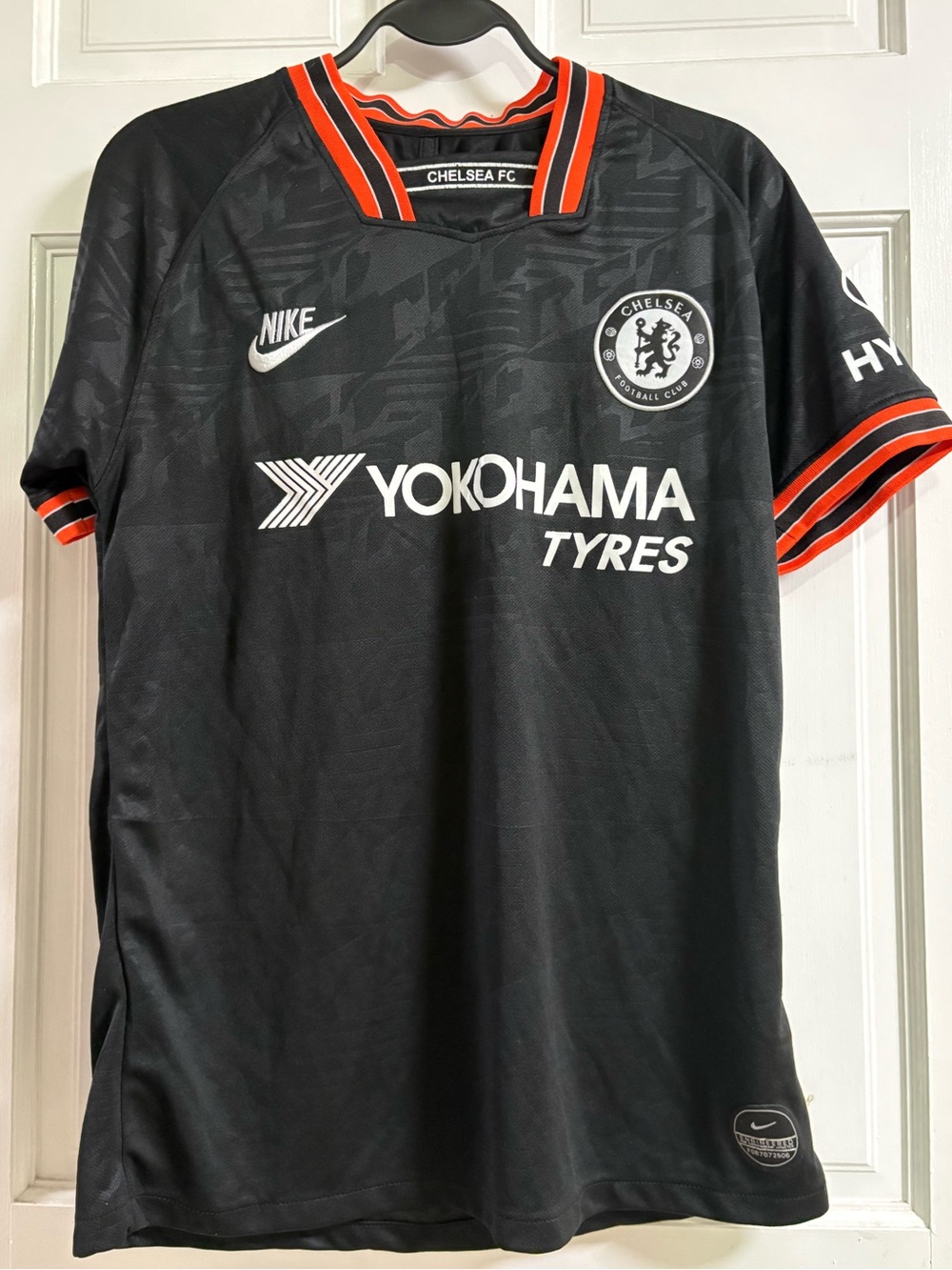 Nike Chelsea FC Black Jersey with Orange Trim